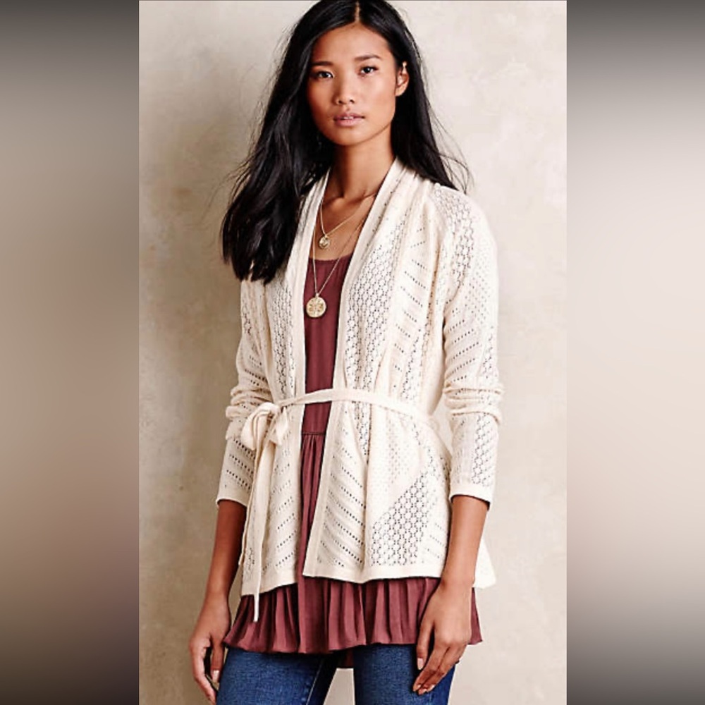 Anthropologie Open-Knit Sweater